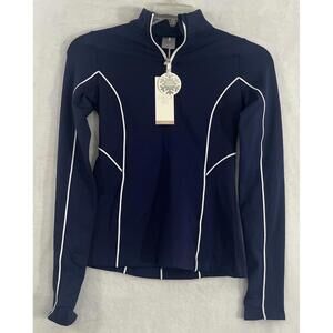Calia By Carrie Underwood 1/4 Zip Top XS Blue Dash Thermal Running Women NEW